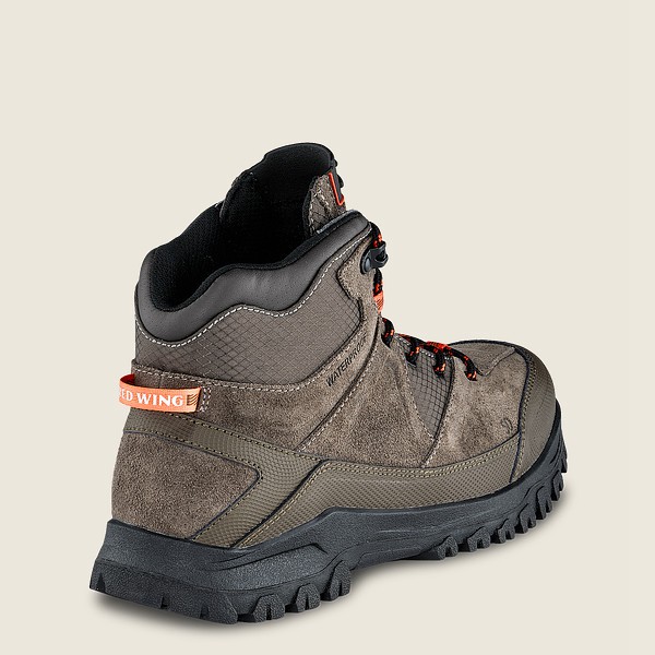 Red Wing Hiking Bot Erkek - Trbo - 5-Inch Waterproof Soft Toe - Gri Kahverengi - 95TQRBAWV